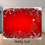Holiday Swirl Photo Booth Backdrop