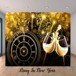 Bring In New Years Photo Booth Backdrop