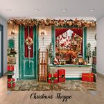 Christmas Shoppe Photo Booth Backdrop